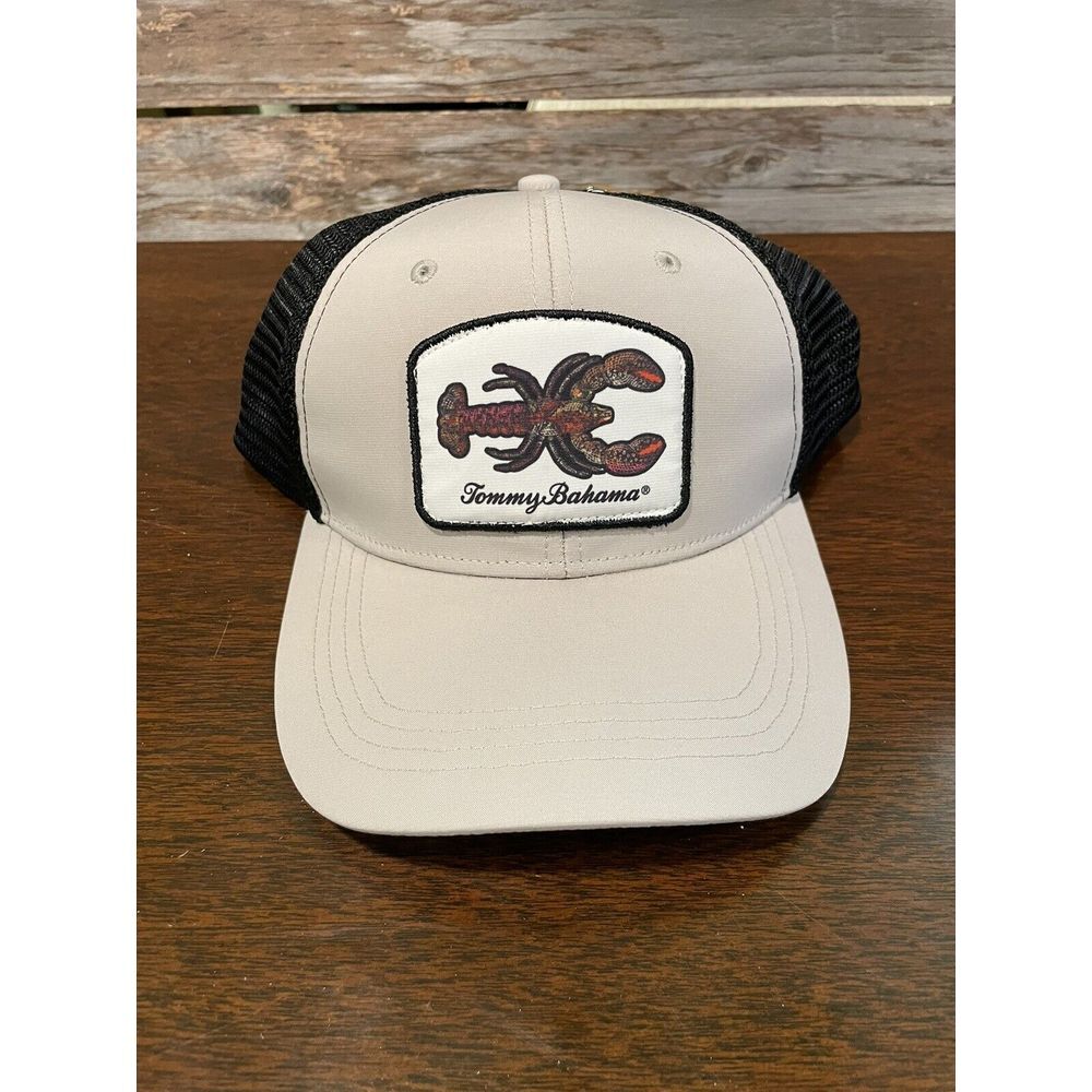 Tommy Bahama Men's Lobster Patch Trucker Cap Hat Mesh NWT Summer Golf